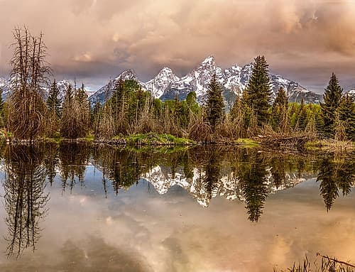 Schwabacher Landing-Tetons-Wyoming Art Print
